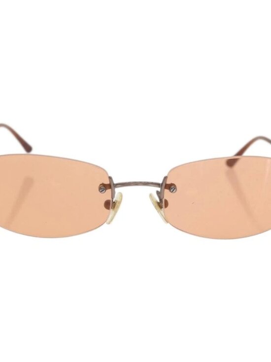 CHANEL Sunglasses metal Orange CC Auth ka2083 main image 16